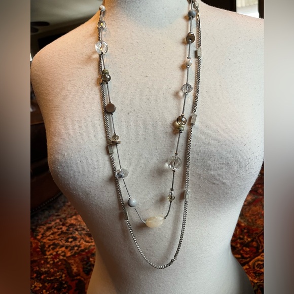 Vintage Loft double strand necklace - Picture 2 of 9